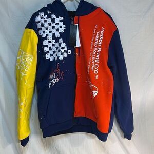Spider Zip Up Sherpa Hoodie-NWT-Men Large‎